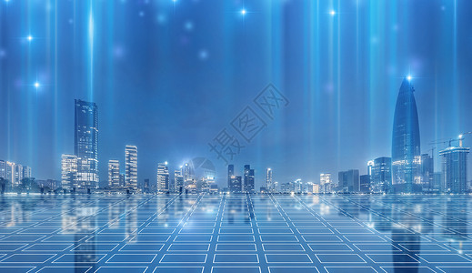科技城市背景图片