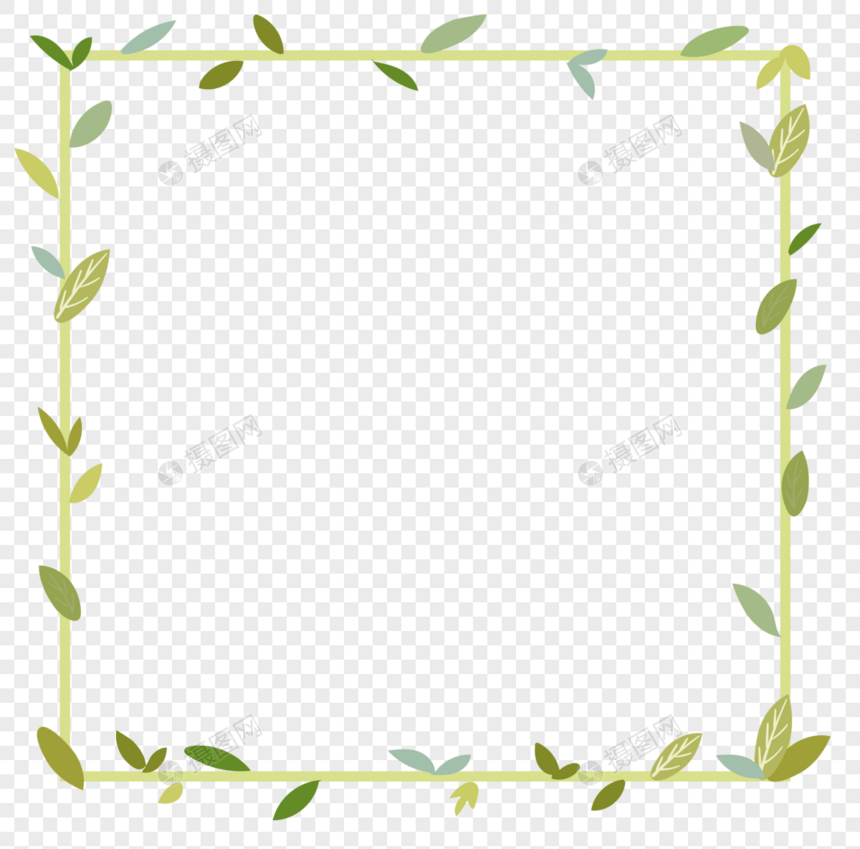 植物边框元素图片