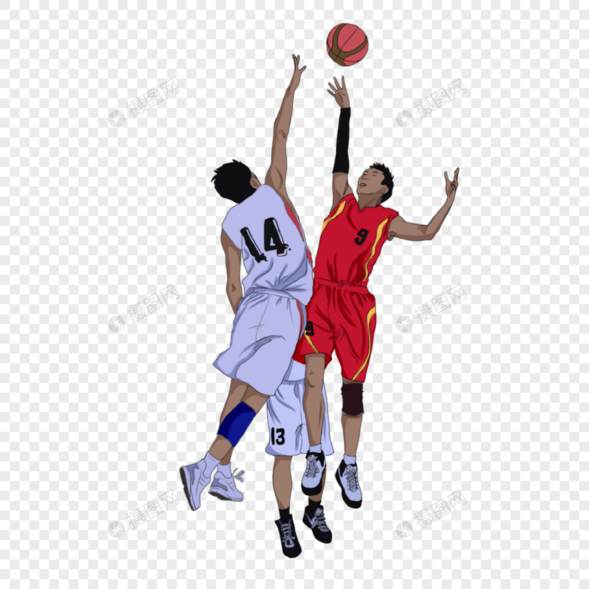 男生打球投篮运动场景元素图片
