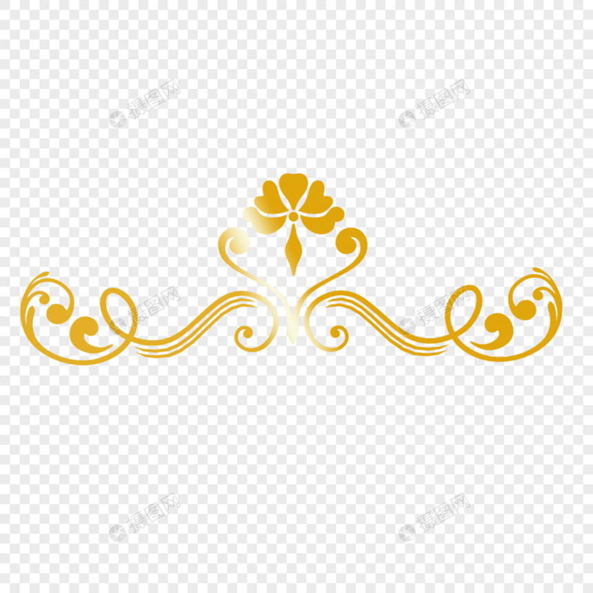 金色欧式花纹图片