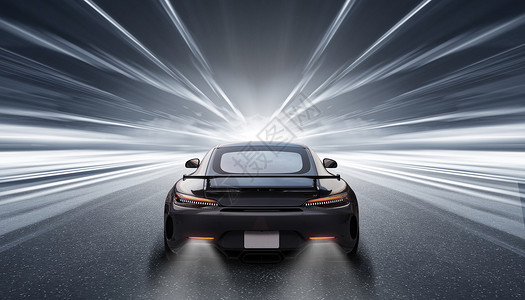 超动感宾利跑车未来感汽车场景设计图片