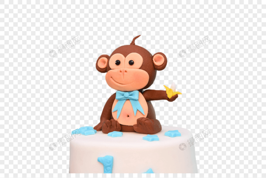 小猴子蛋糕图片