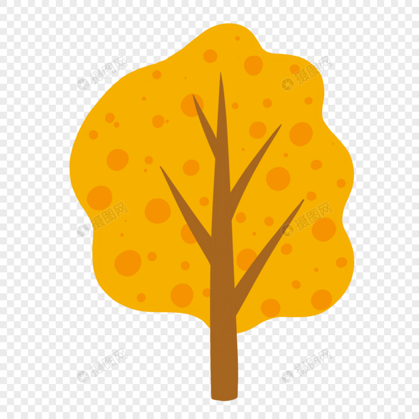 秋色的树木图片