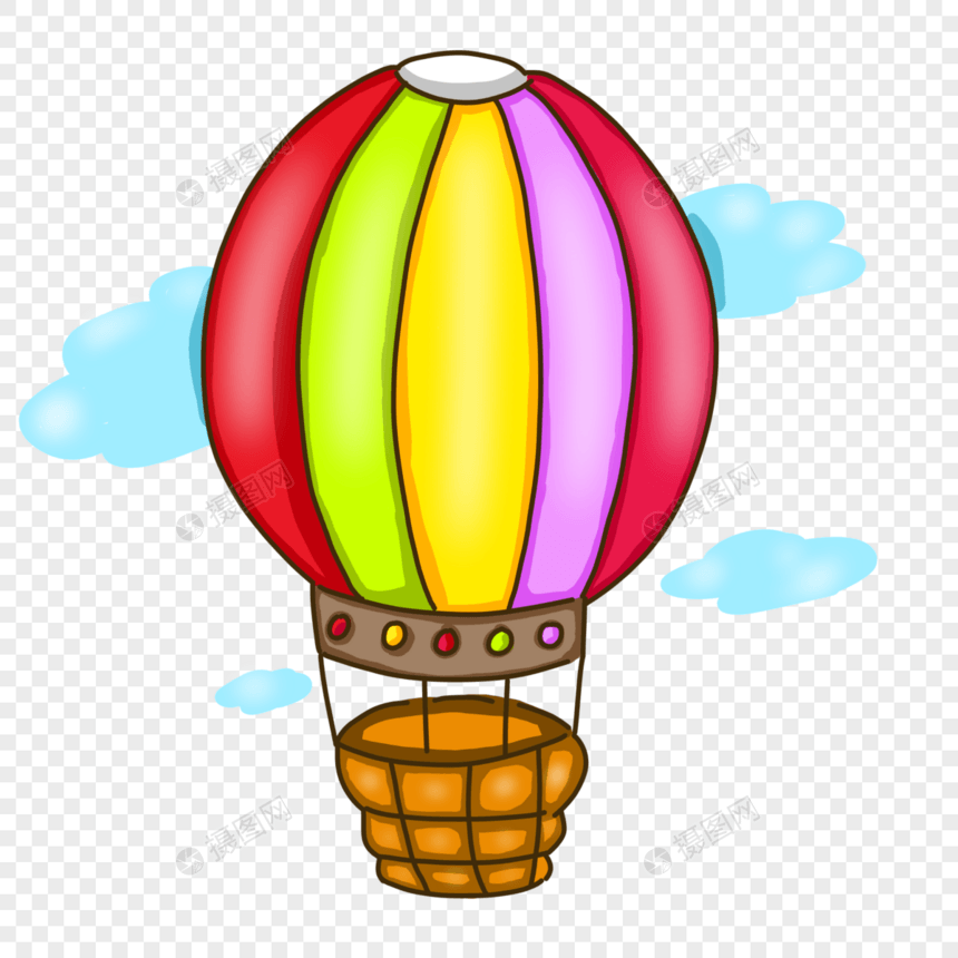 彩色的热气球图片