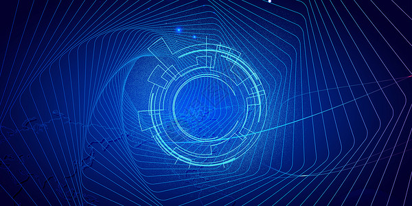 蓝色蜘蛛网蓝色科技线条设计图片
