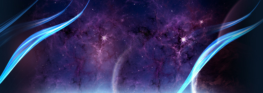 梦幻科技星空背景图片