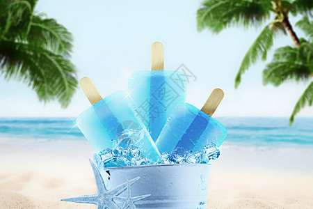 冰淇淋饮料夏天雪糕设计图片