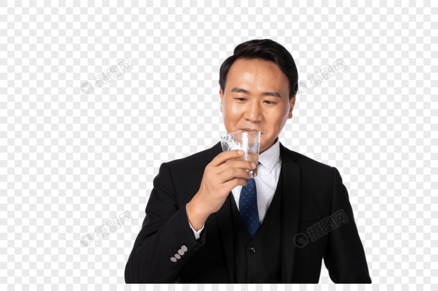 商务男士喝酒图片