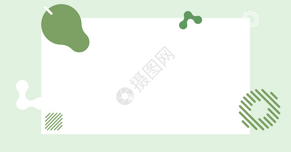 绿色幼芽边框清新绿色边框背景设计图片