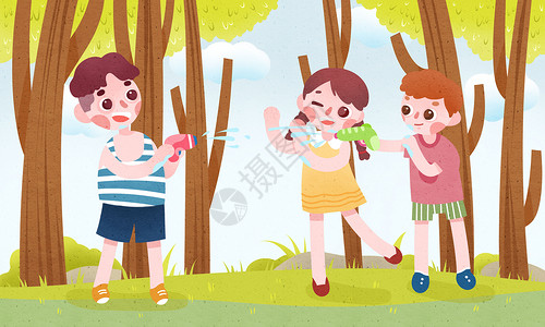 夏日记忆儿童暑期活动高清图片