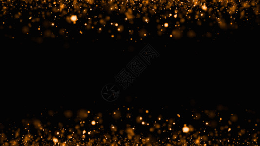 黄色玫瑰花边框粒子光效相册边框GIF高清图片