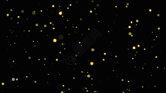黄色大气背景粒子GIF高清图片