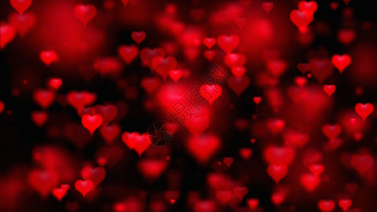 一堆爱心红色唯美爱情爱心粒子gif高清图片