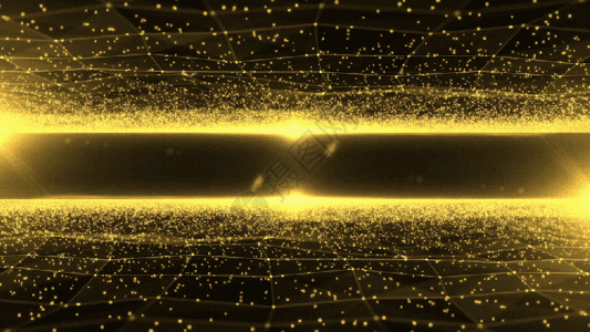 震撼大气的金色粒子gif图片