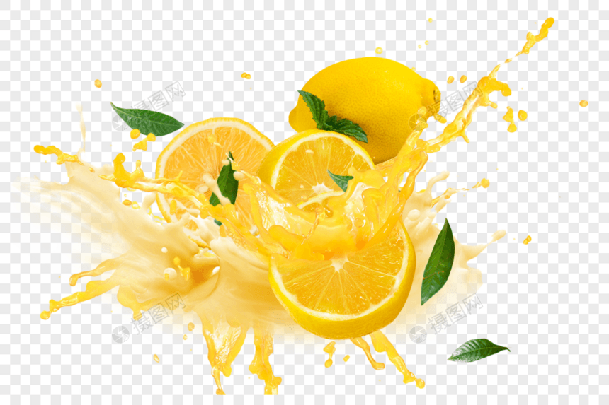 柠檬喷溅图片