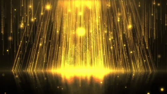 唯美大气的金色粒子gif高清图片