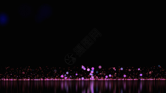 抽象紫色水滩唯美粒子上升动态素材gif高清图片