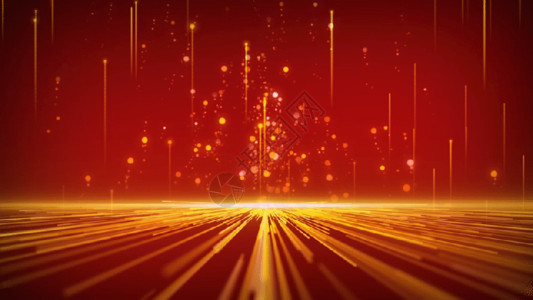 欢度国庆主题大气金色粒子光线背景GIF高清图片