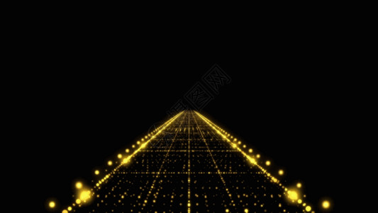 公司条幅素材大气的金色光效粒子gif高清图片