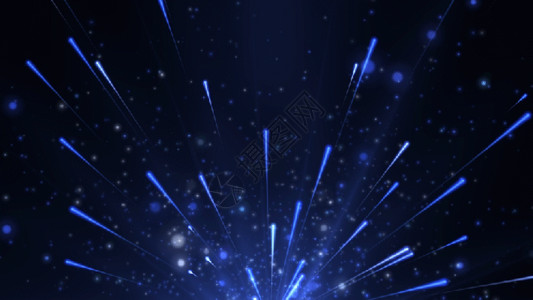 蓝色闪烁光效大气流星粒子GIF高清图片