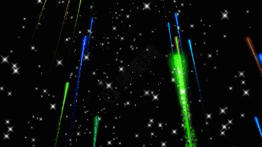 绿色光束唯美粒子光束流星闪烁GIF高清图片