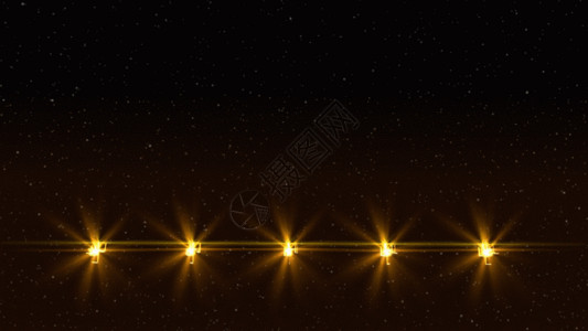 金色光效星星金色大气粒子光效GIF高清图片