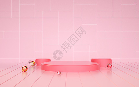 商品墙粉色电商背景设计图片