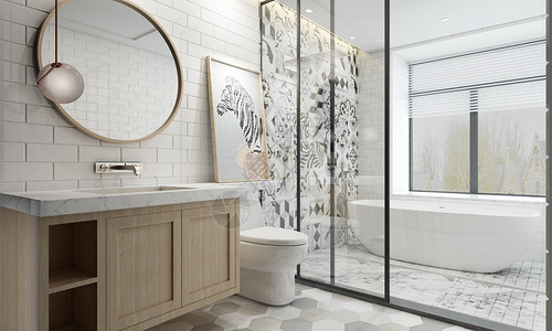 瓷砖卫浴现代卫生间设计图片