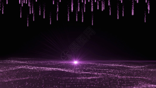 紫色粒子光效唯美大气粒子光效gif高清图片