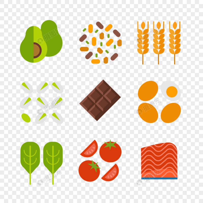 健康食物小图标图片