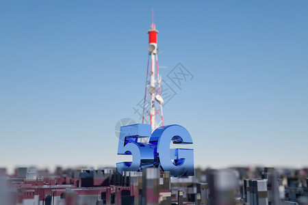 5G时代铁塔标志高清图片