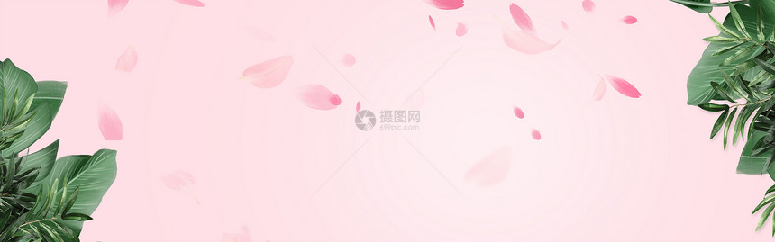 清新粉色背景图片