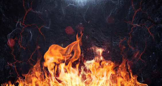 煤炭燃烧火焰背景设计图片