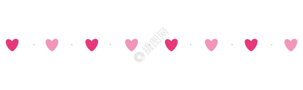 粉色促销标签粉色爱心分割线gif高清图片