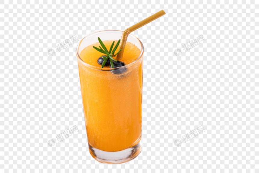 新鲜水果冰饮橙汁图片