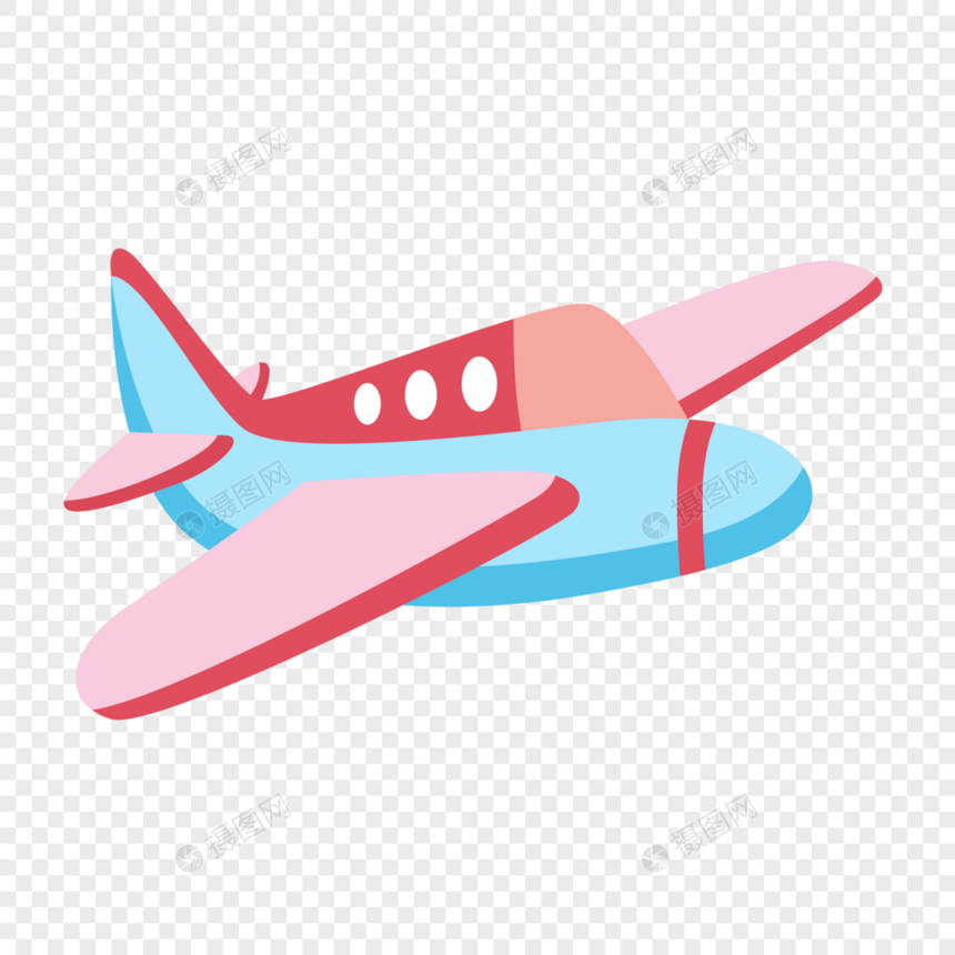 矢量免扣婴儿玩具飞机图片