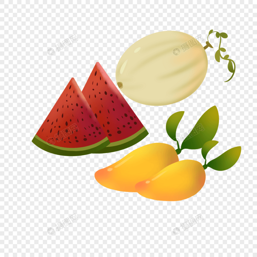 芒果西瓜香瓜图片