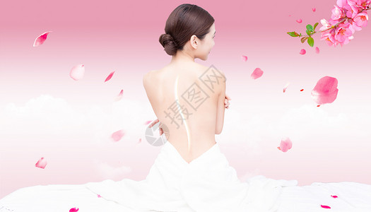 女性护肤按摩女性美容场景设计图片