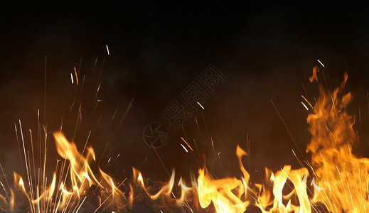 夜火火焰背景设计图片