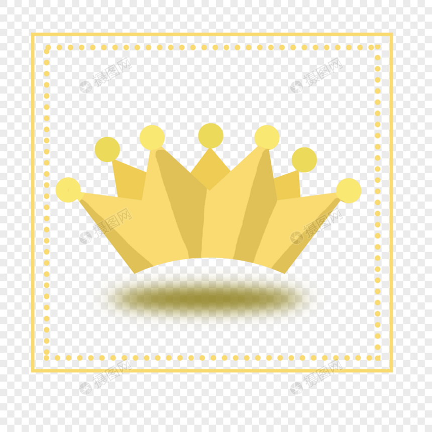金色卡通王冠图片
