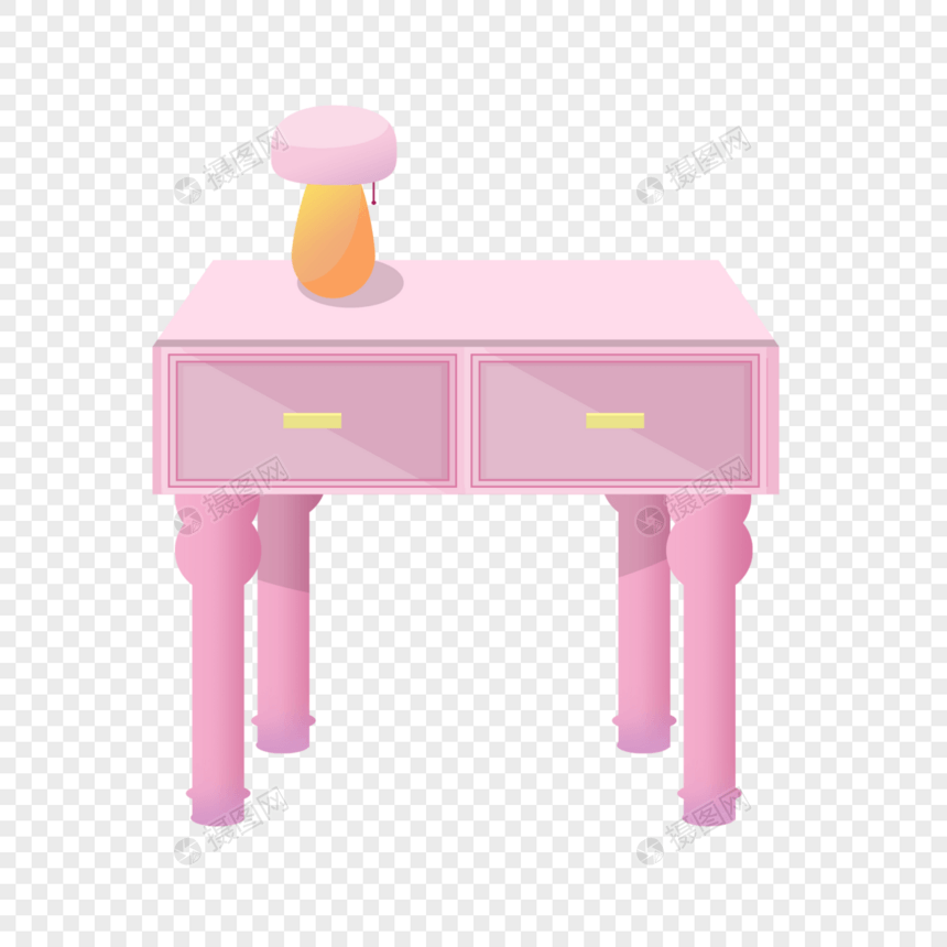 粉红桌子图片