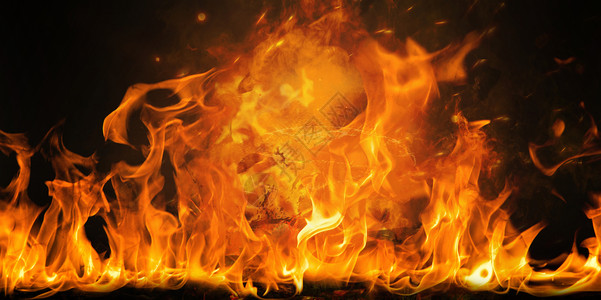 火焰背景燃烧的火素材高清图片
