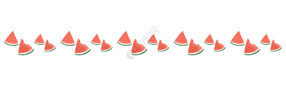 红色西瓜水果西瓜分割线高清图片
