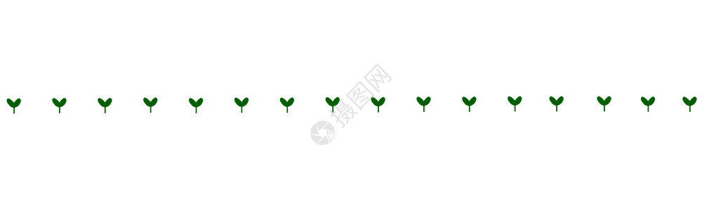 白色交叉线条环保绿色小树苗分割线gif高清图片