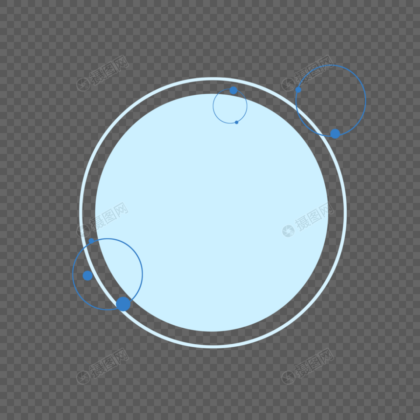 圆形几何边框图片