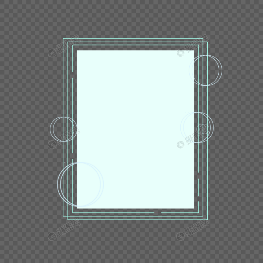 方形几何边框图片