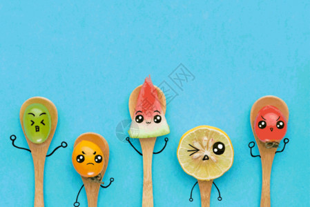 打折标签一组可爱夏天水果gif高清图片