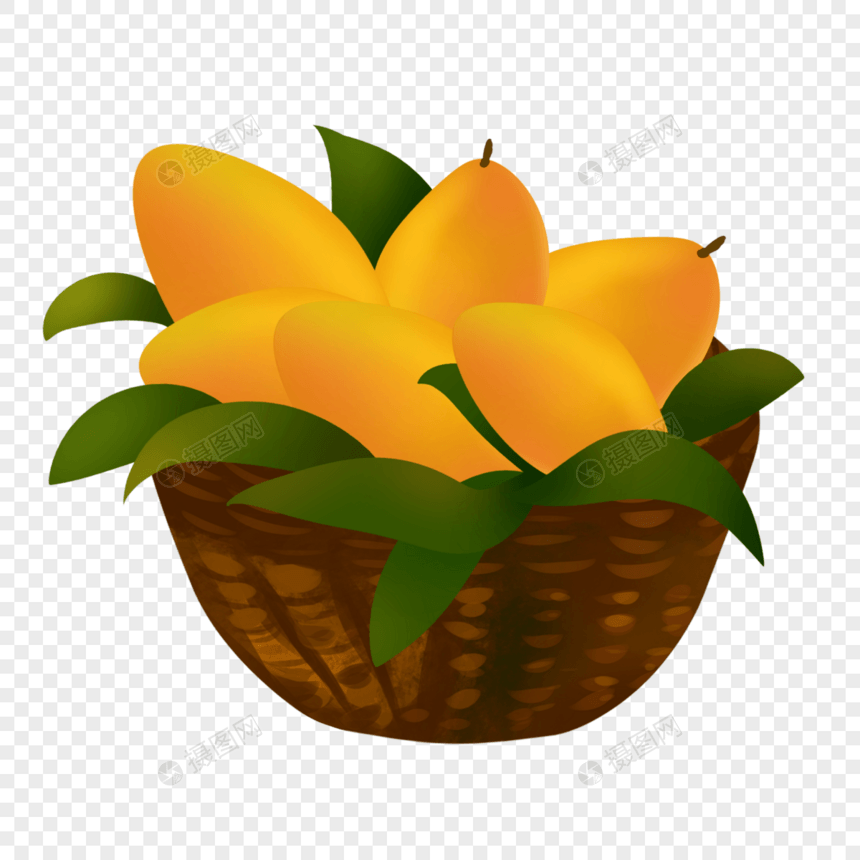 芒果篮子图片