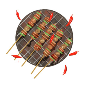 肉类熟食美食铁板烧烤gif高清图片