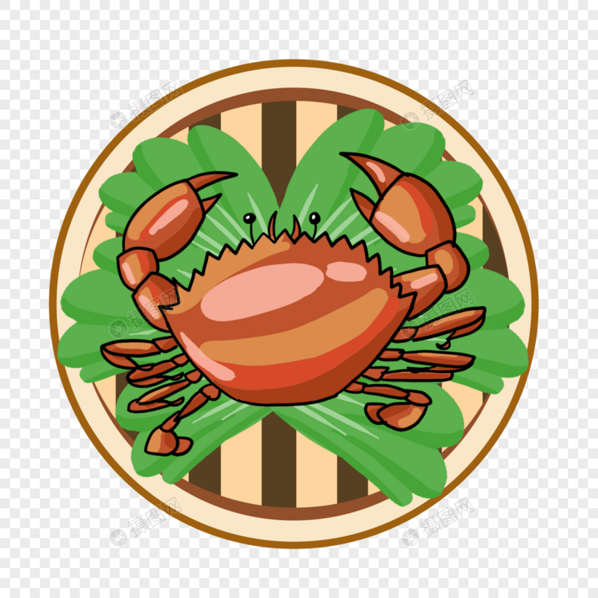 海鲜螃蟹蒸螃蟹图片